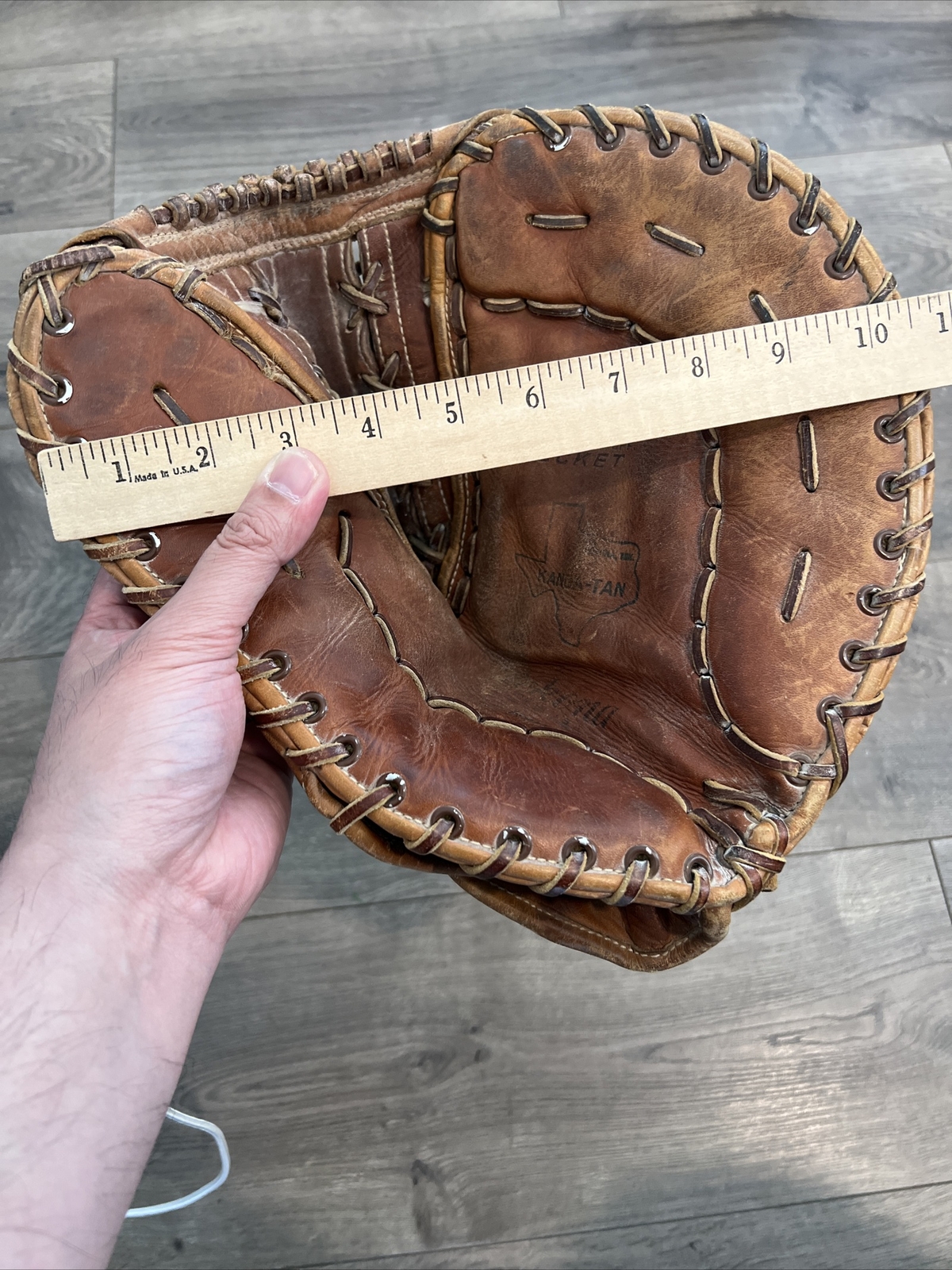 VTG Nokona N50 Field Rite Pocket Kanga Tan Leather 1st Base Glove eBay