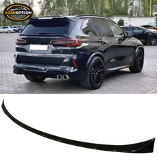 Fits 19-25 BMW G05 X5 IKON Style Rear Trunk Lip Spoiler Wing Gloss Black ABS