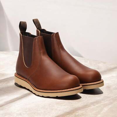 3190] Mens RED WING CLASSIC CHELSEA - AMBER | eBay