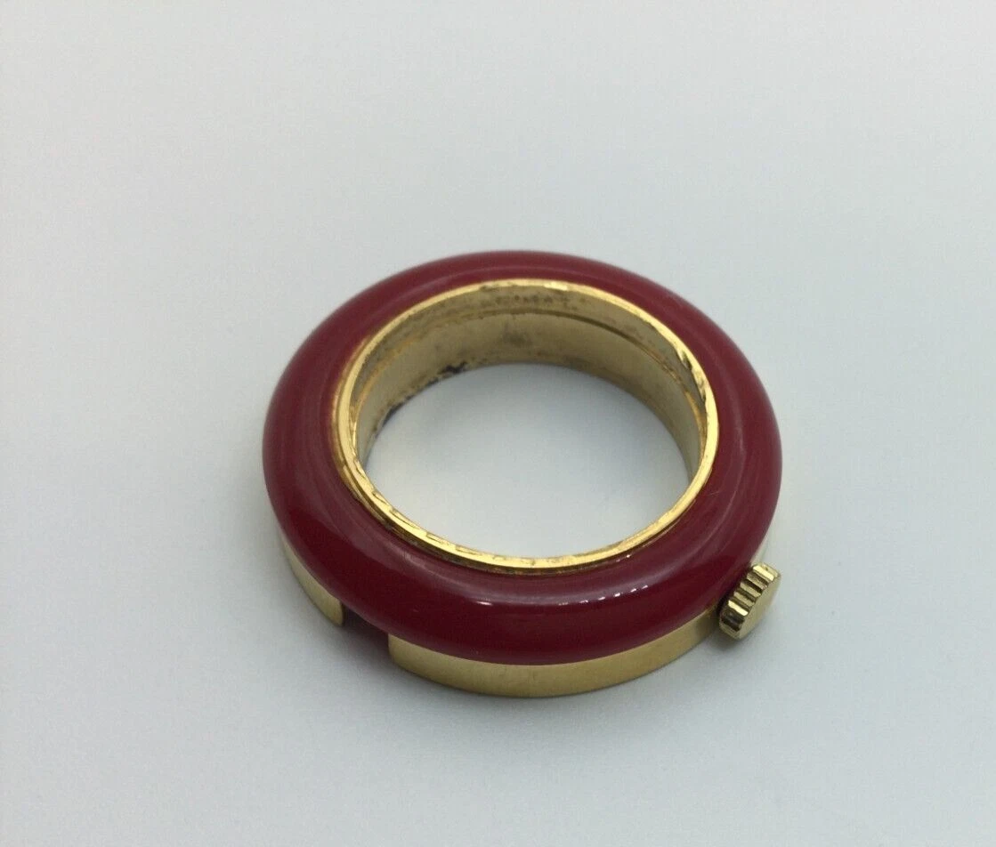 MONTRE VINTAGE GUCCI ANNÉES 70 LUNETTE INTERCHANGEABLE COURONNE SEULE