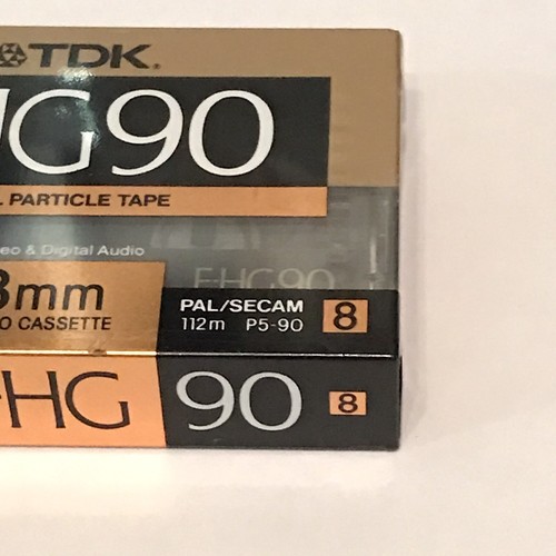 TDK E-HG90 cassetta videocamera 8 mm - nastro particelle metalliche - P5-90EHG - Foto 2 di 4