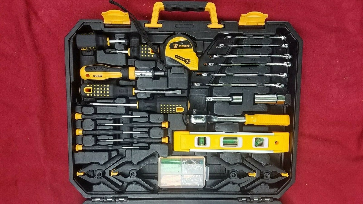 ホームツールセット 工具セット 168点 家庭用 DEKO 日曜大工 | DIY