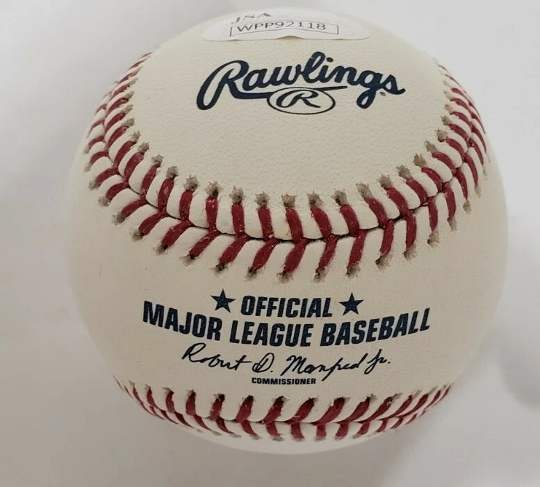 Tommy Lasorda Rawlings LA Dodgers 60th Signed Autographed Ball Baseball JSA COA - Image 2 of 3
