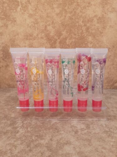 6 pcs BB&W The Rose Flower Lipgloss Set - All 6 Color Clear Lip Gloss - Picture 1 of 3