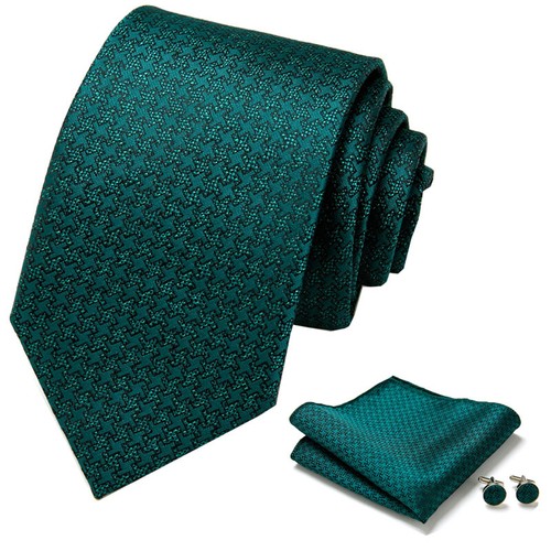 Mens Unique Quality Fashion Pattern Stripe Ties Handkerchief Cufflinks Gift Box - Picture 93 of 115