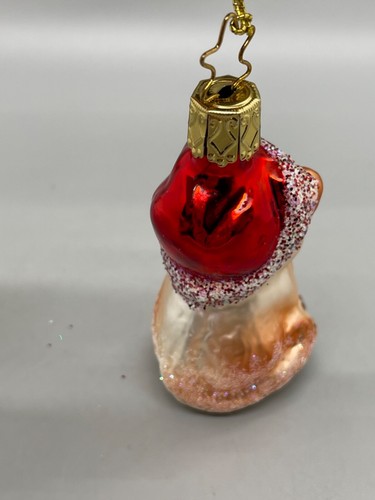 INGE GLAS GERMANY CAT KITTEN BLOWN GLASS CHRISTMAS ORNAMENT - Picture 5 of 7