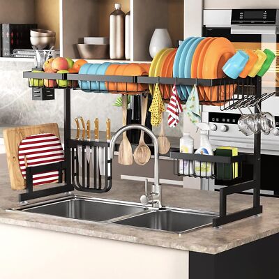 Kitchen Sink Drying Rack Over The Sink Dish Drainer Walmart Over