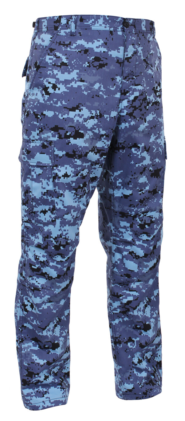 Rothco Tactical BDU Pants Sky Blue Digital Camo Crystal Clear