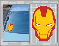 Iron-man Vinyl Decal 1 Car Truck Sticker Iron Man Helmet Icon Iron-man Vinyl Decal 1 Car Truck Sticker Iron Man Helmet Icon