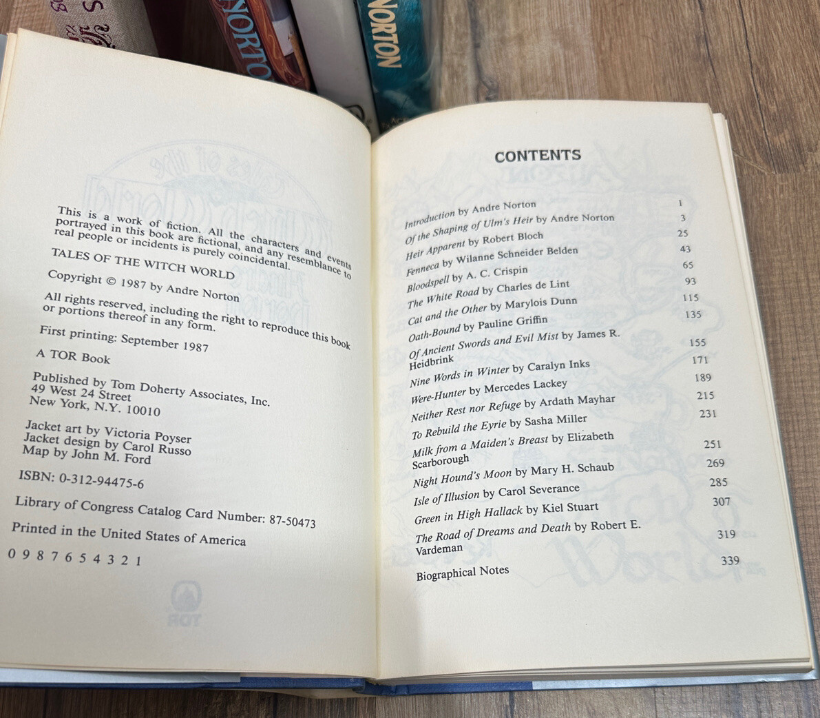 Andre Norton LOT of 6 HC Books Witch World Golden Trillium Sneeze on Sunday Cat