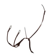 Leather Martingale Necklace with Elastic Fork Running Martingale