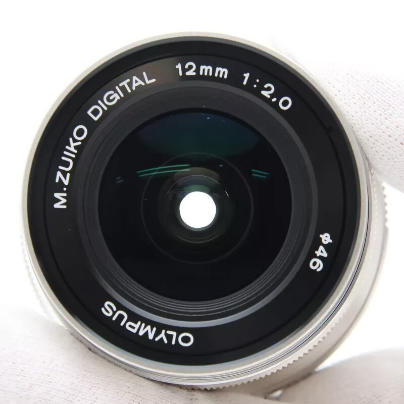 OLYMPUS M.Zuiko Digital ED 12mm f2.0 Lens - SILVER - Micro