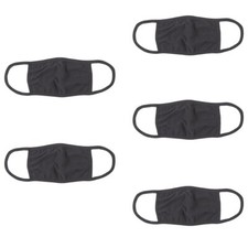 Hanes 3 Layers Wicking Washable Reusable Daily Face Cover/Mask - 5 pack