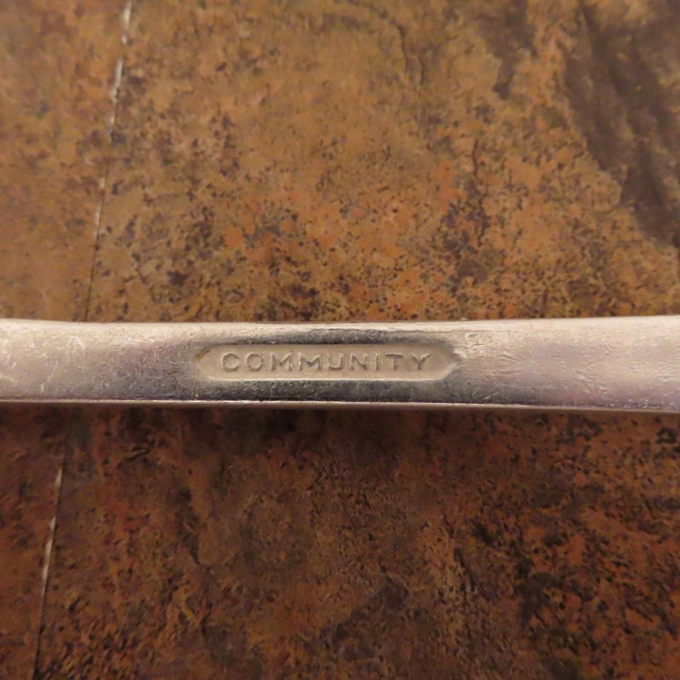 Oneida Coronation Juego de 6 Horquillas de Rejilla Comunidad Plateado Cubiertos Lote E Foto 3 de 4