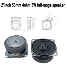 2" inch 53MM 4Ohm 4  5W Square speaker Loudspeaker Mini stereo horn 2pcs