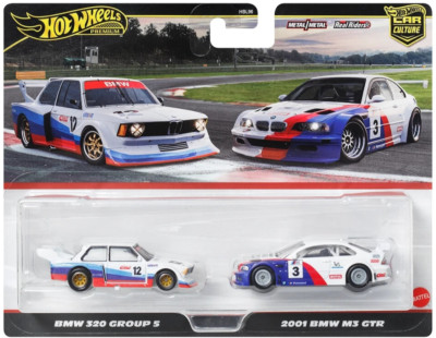Hot Wheels Premium 2-Pack BMW 320 E21 GROUP 5 + 2001 M3 E46 GTR CAR CULTURE