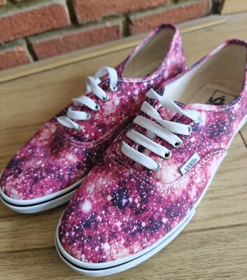 Vans Authentic Lo Pro Cosmic Cloud Black/Coral UK Size UK