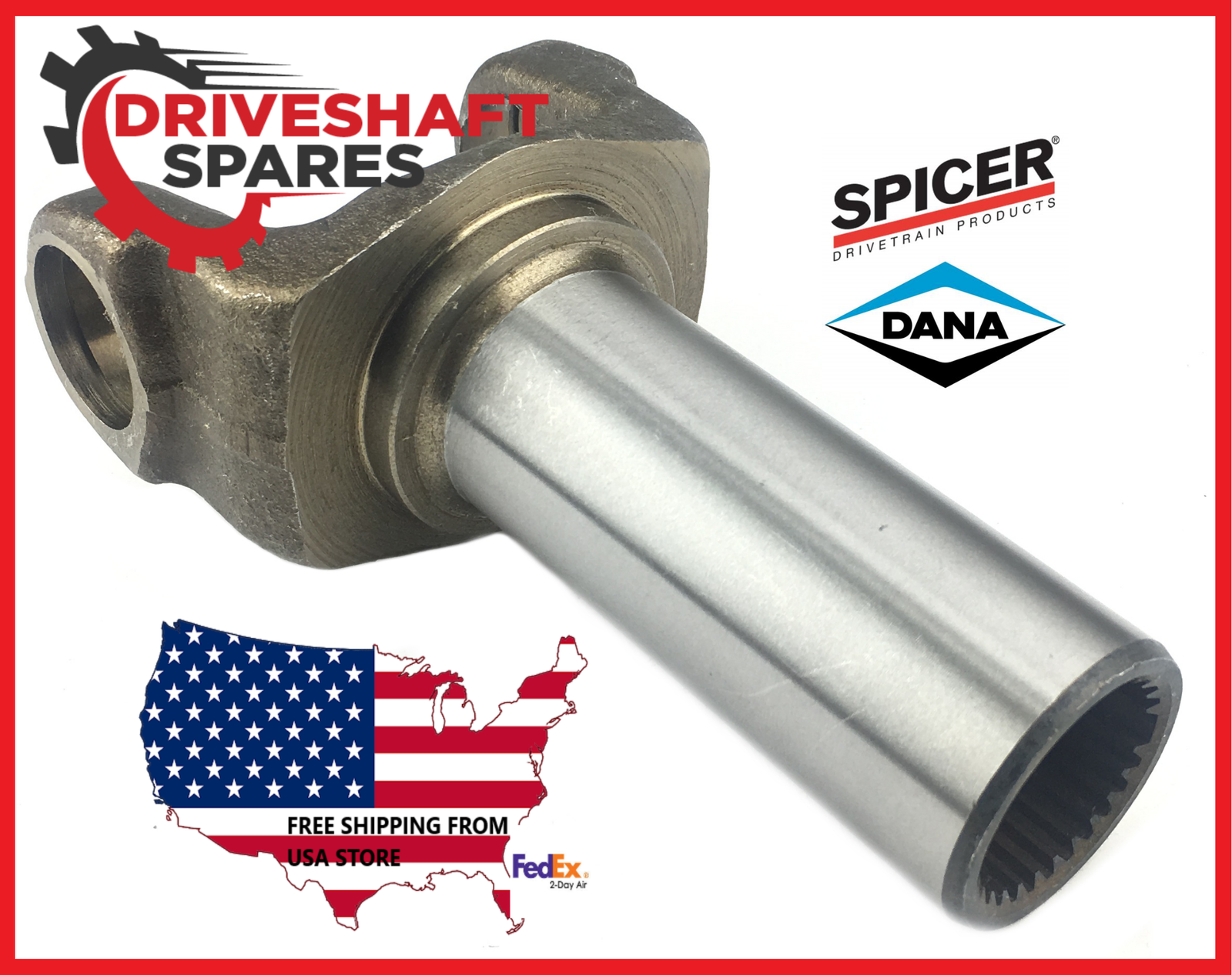 SPICER Transmission Slip Yoke 1310 series, 1.176x27 spline, 1.500 23