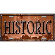 MINI Size 4"x2.2" License Plate Metal Novelty Sign Tag for Home Historic