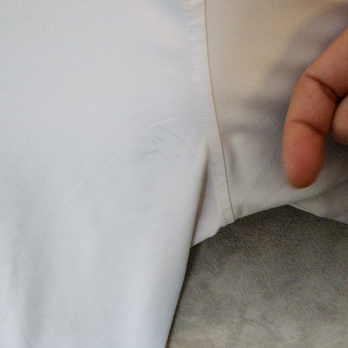 FootJoy Men's XL White Polo Shirt American Flag Pocket FJ Scuff on Sleeve - Picture 3 of 8