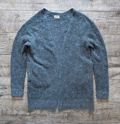 Acne Studios Mohair Cardigan Womens Wool Size M Gray Coat Acne Studios Mohair Cardigan Womens Wool Size M Gray Coat