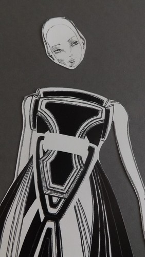 Fashion Art. 2007. Antonio Berardi. A4 for easy framing.Creator - Steve Lawrence - Picture 2 of 2
