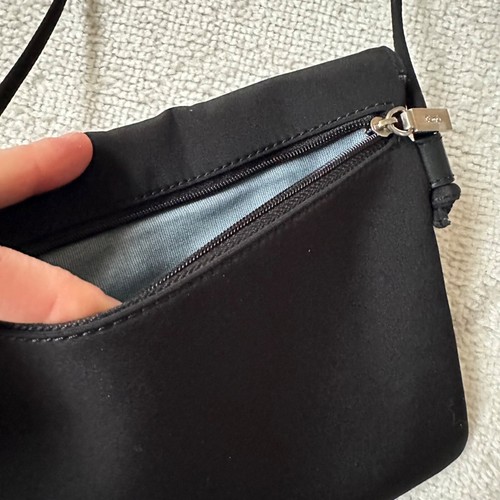 Hobo International Mini Black Nylon Travel Shoulder Bag - Picture 6 of 8