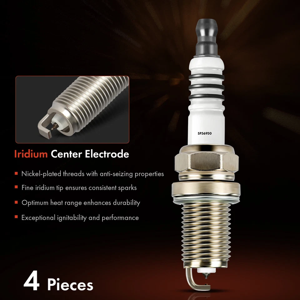 4x Bujías de iridio y platino para Saturn SC1 1993-2002 SL SL1 SW1 Pontiac Foto 3 de 4
