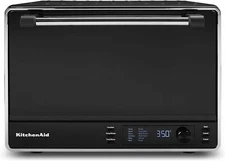 KitchenAid KCO255BM Dual Convection Countertop Toaster Oven Non-Stick, Black