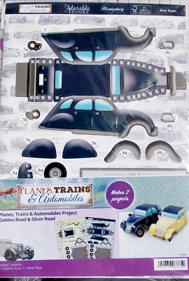 Hunkydory Flugzeuge, Züge & Automobile Projekt - Golden Road & Silver Road