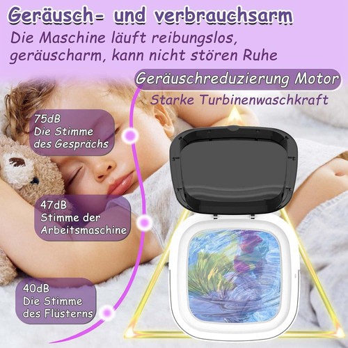 11L Portable Washing Machine Mini Washer Foldable Washer Spin Dryer Small Travel - Picture 6 of 11
