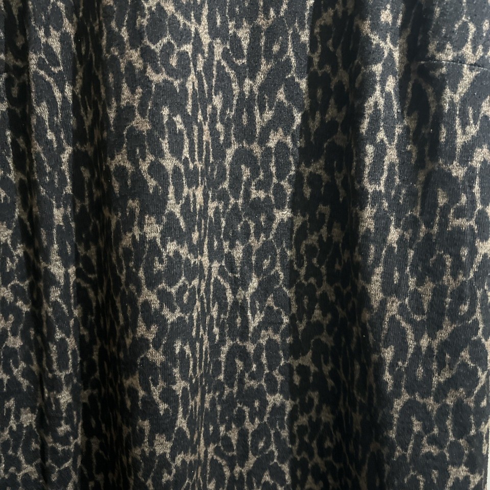 Nutmeg Animal Print Size 18 High Neck Jersey Tunic Shift Dress 3/4