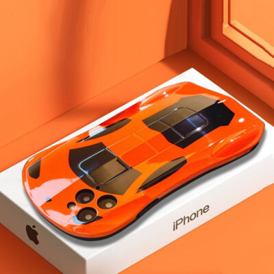 Cartoons 3D Sportwagen Handyhülle für Cover iPhone 17 16 15 Pro Max 14 13 12 11