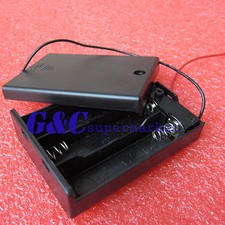 10PCS Plastic Battery Storage Case Box Holder For 3 X AA 3xAA 4.5V with wire lea