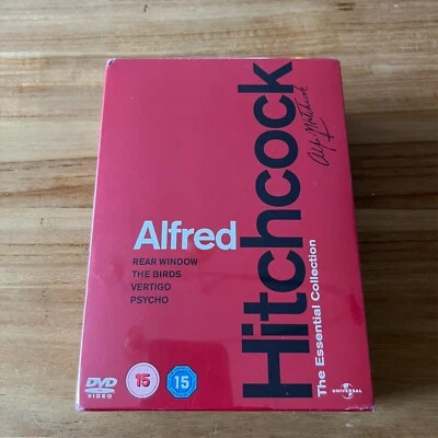 ALFRED HITCHCOCK ESSENSTIAL BOX DEUTSCH 4x DVD REAR WINDOW BIRDS  VERTIGO PSYCHO - Bild 1 von 4