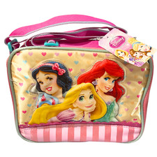 Image of DISNEY PRINCESS 3PC INSULATED LUNCH BAG DRINKS BOTTLE & SANDWICH CONTAINER
