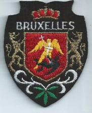 écusson blason brodé patch touristique armoirie de la capitale belge