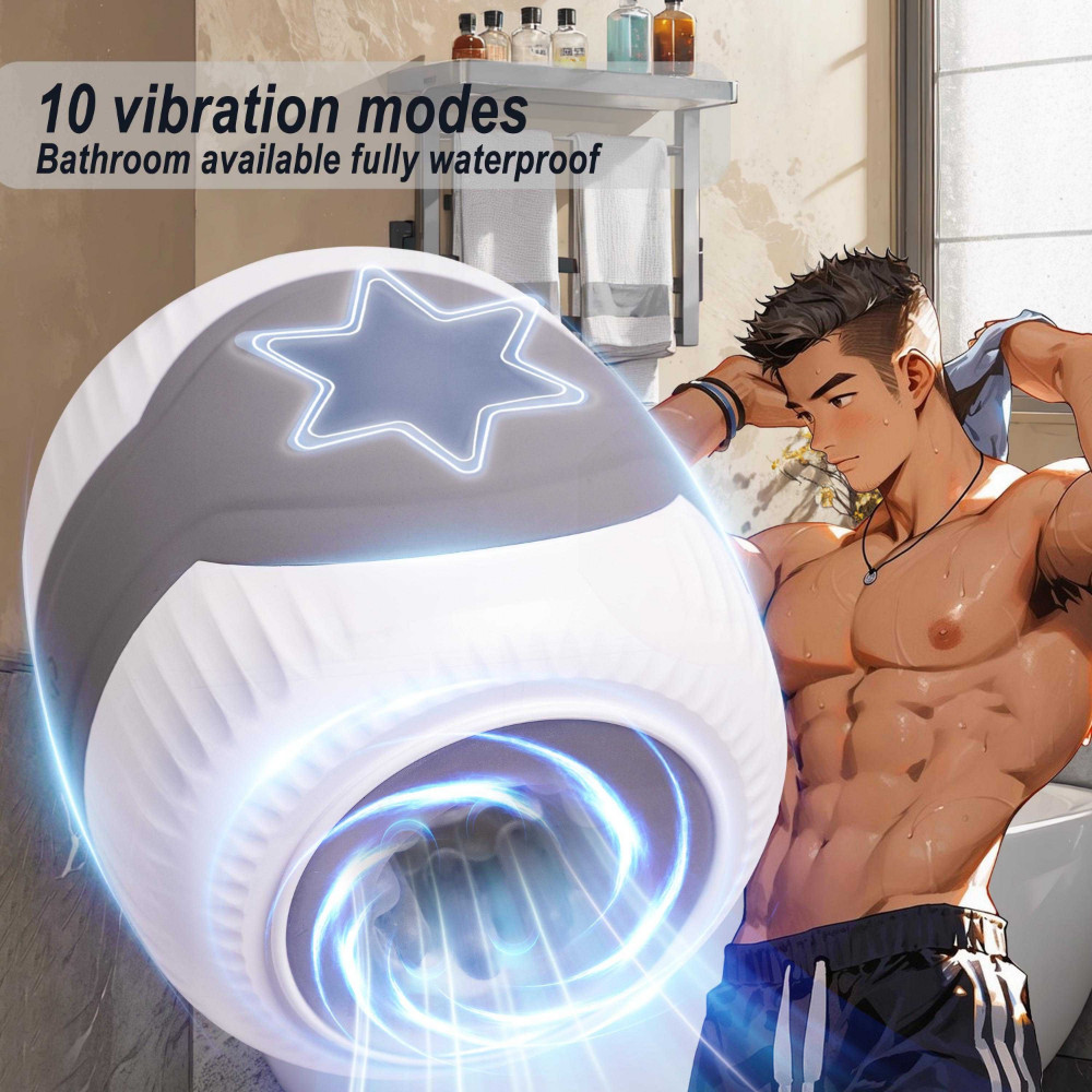 Automatischer Masturbator Cup Handlich Massagegerät Vibrator  Cock Ring BDSM DE