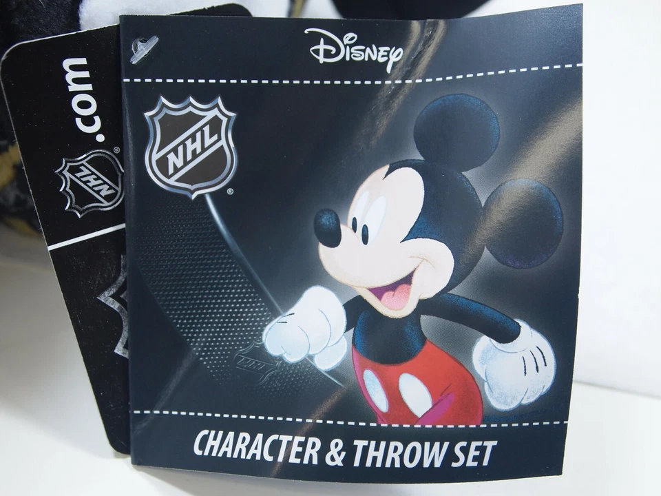 NHL Boston Bruins Disney Mickey Mouse Hugger 40"x50" Throw Blanket Set - Image 3 of 4