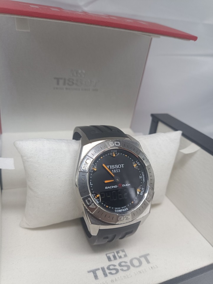 22mm Cinturino Silicone Cinturino Originale Tissot Per T-Touch Expert SOLAR - Gomma Rossa, 22 Mm Ricambio Cinturino Tissot T-Touch - Foto 7