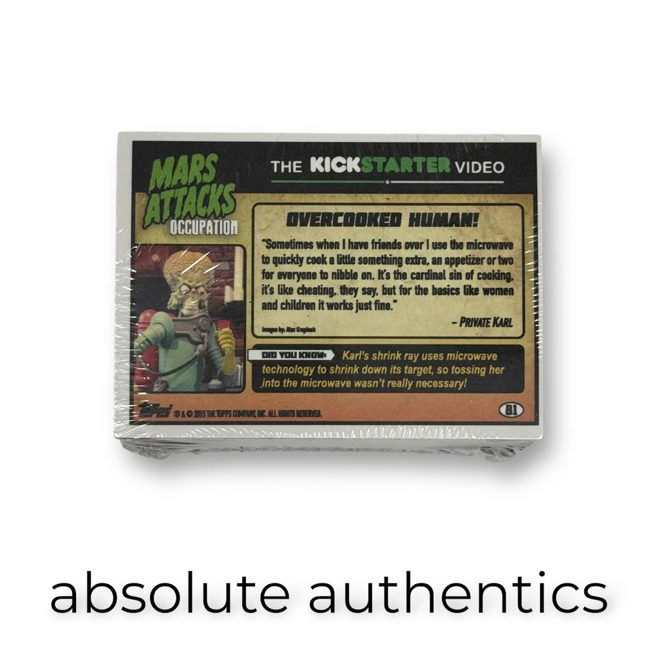 2015 Topps Mars Attacks! Occupation Foil Parallel Set - Image 2 of 3