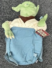 OFFICIAL STAR WARS VINTAGE 90's YODA BACKPACK RUCKSAK BAG ORIGINAL FEW MARKS