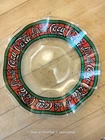 Rare Vintage Coca-Cola Ruffled Edge Glass Ashtray/Dish/Plate, 7 inches wide