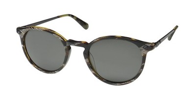 NEW ZAC POSEN JEAN PAUL SUNGLASSES FULL-RIM ROUND BK CAMBODIA BLACK PLASTIC