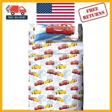 Disney Pixar Cars 3-Piece Twin Bedding Set - Ultra-Soft  Reversible Sheets