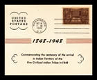 US CARD INDIAN CENTENNIAL FIRST DAY ISSUE SCOTT 972