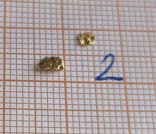 Alaska Gold Nuggets, Gold Nuggets, Naturgold aus Alaska, 2 Stück