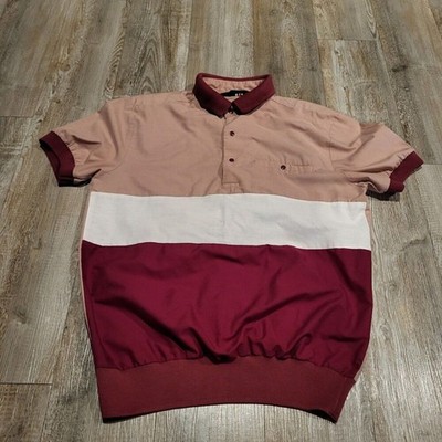 Discovery Vintage Bowling Style Snap Button Polo Shirt Men's Size Small