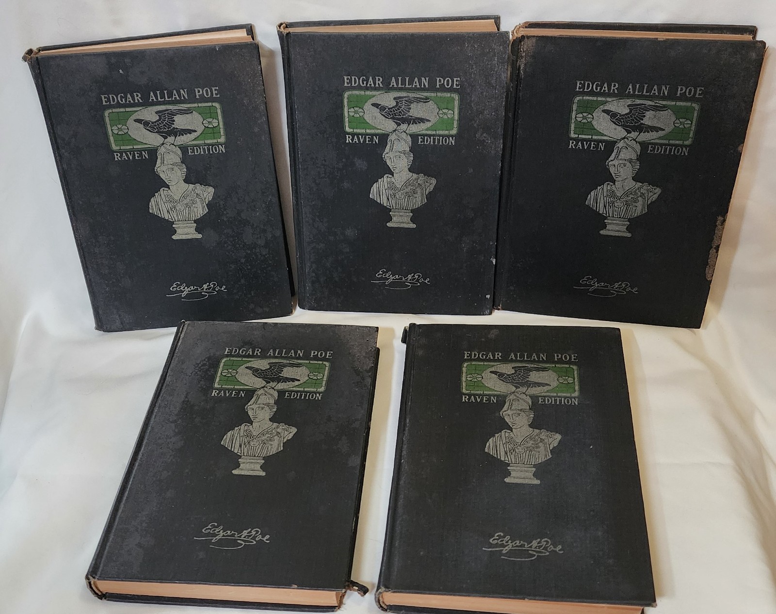 The Works of Edgar Allan Poe in Five Volumes - The Raven Edition (Vintage 1903)