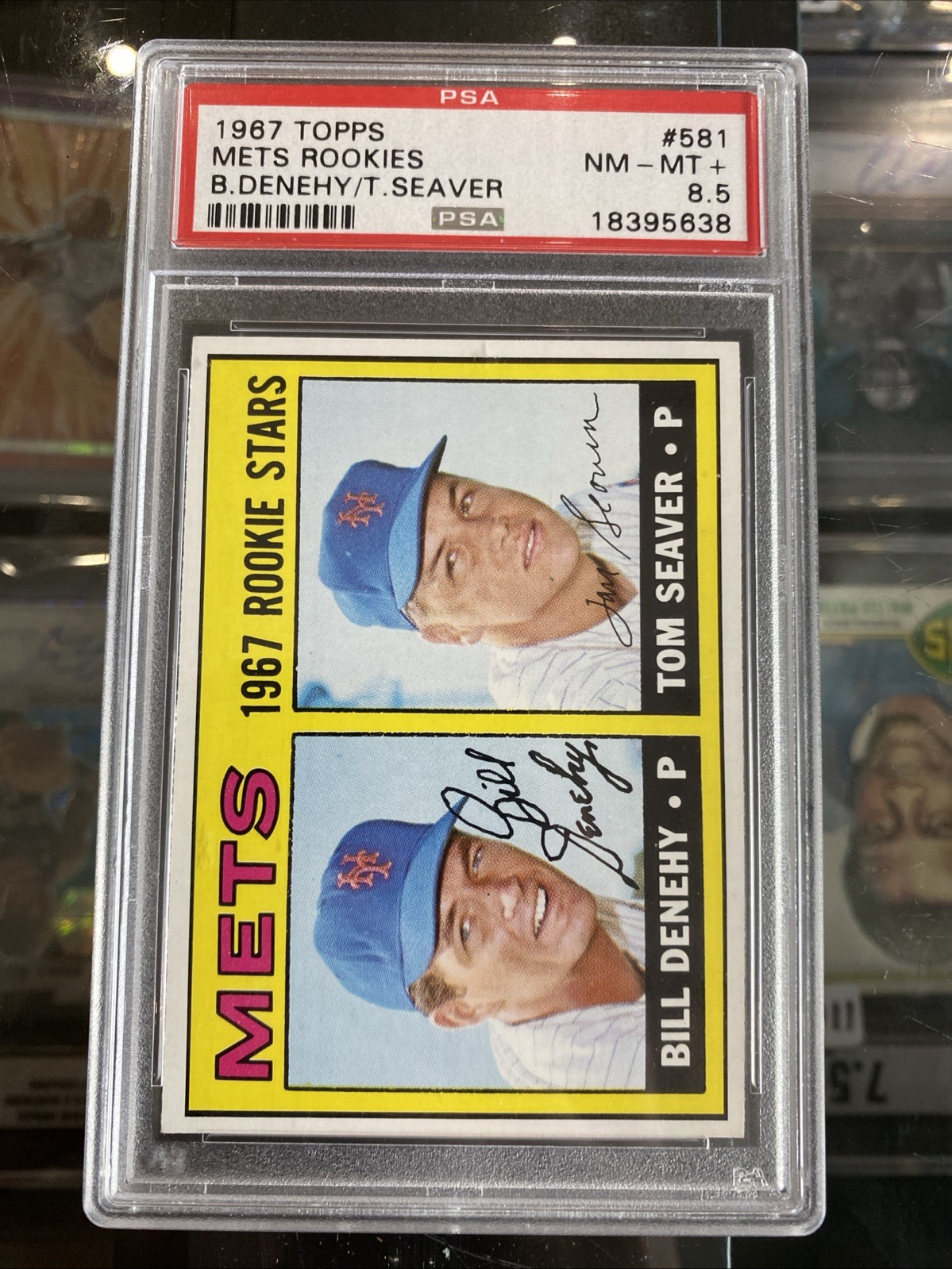 Mets 1967 Rookie Stars #581 Baseball Cards 1967 Topps trading card — raw and PSA graded price guide